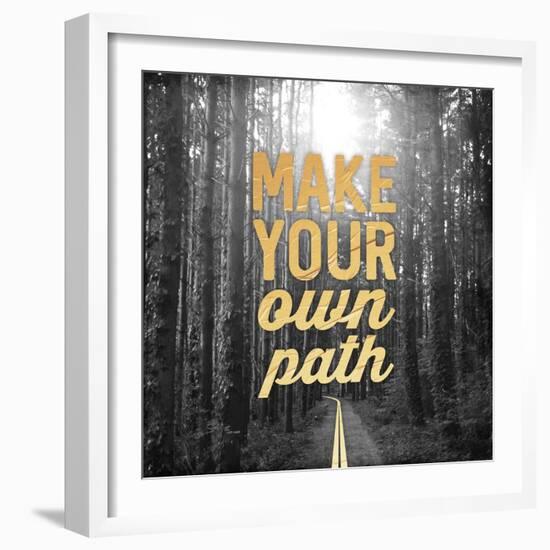 Make Your Own Path-OnRei-Framed Art Print