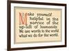 Make Yourself Helpful-null-Framed Premium Giclee Print