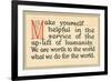 Make Yourself Helpful-null-Framed Art Print