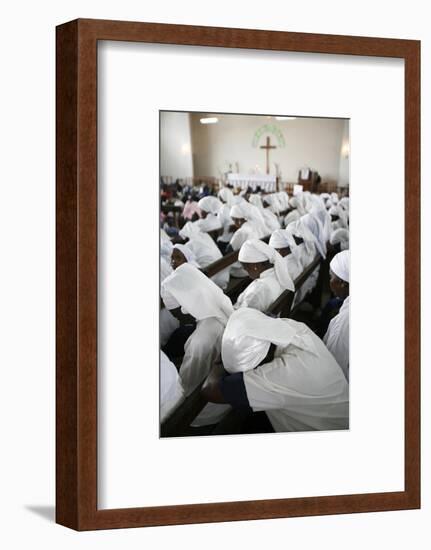 Makelekele evangelical church, Brazzaville, Congo-Godong-Framed Photographic Print