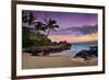 Makena Beach State Park with View towards Molokini Island, Island of Maui, Hawaii, USA-null-Framed Premium Giclee Print