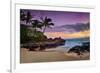 Makena Beach State Park with View towards Molokini Island, Island of Maui, Hawaii, USA-null-Framed Premium Giclee Print