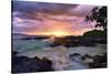 Makena Beach State Park with View towards Molokini Island, Island of Maui, Hawaii, USA-null-Stretched Canvas