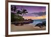 Makena Beach State Park with View towards Molokini Island, Island of Maui, Hawaii, USA-null-Framed Art Print