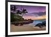 Makena Beach State Park with View towards Molokini Island, Island of Maui, Hawaii, USA-null-Framed Art Print