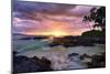 Makena Beach State Park with View towards Molokini Island, Island of Maui, Hawaii, USA-null-Mounted Art Print