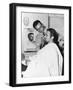 Makeup Artist Ben Nye Working on Actor Douglas Fairbanks, Jr-null-Framed Photo