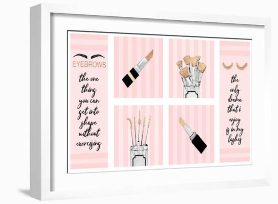 Makeup Quotes I-Gina Ritter-Framed Art Print