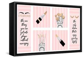 Makeup Quotes I-Gina Ritter-Framed Stretched Canvas