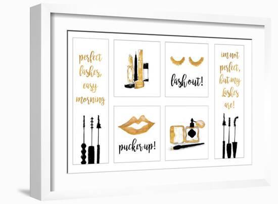 Makeup Quotes II-Gina Ritter-Framed Art Print