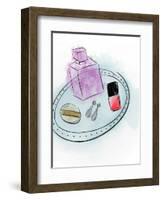 Makeup Tray-Anna Quach-Framed Art Print