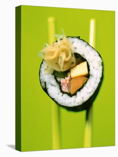 Maki-Sushi with Crabmeat, Scrambled Egg and Tuna-Hartmut Kiefer-Stretched Canvas