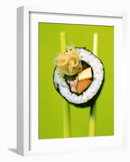 Maki-Sushi with Crabmeat, Scrambled Egg and Tuna-Hartmut Kiefer-Framed Photographic Print