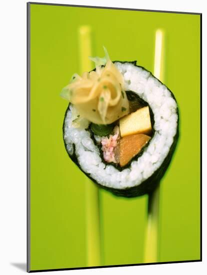 Maki-Sushi with Crabmeat, Scrambled Egg and Tuna-Hartmut Kiefer-Mounted Photographic Print