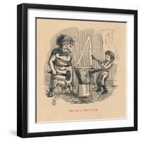 'Making a Beginning', c1860, (1860)-John Leech-Framed Giclee Print