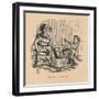 'Making a Beginning', c1860, (1860)-John Leech-Framed Giclee Print