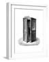 Making a Call from a Telephone Call Box, 1888-null-Framed Giclee Print