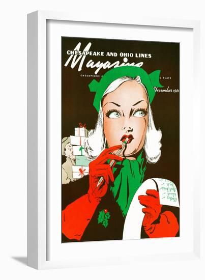 Making a List and Checking it Twice-null-Framed Giclee Print