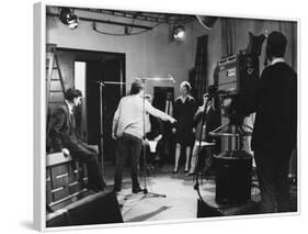 Making a Programme for Southern Television Inside a Studio-null-Framed Photographic Print