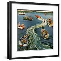 "Making a Wake", July 26, 1958-Ben Kimberly Prins-Framed Giclee Print