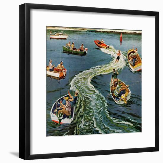 "Making a Wake", July 26, 1958-Ben Kimberly Prins-Framed Giclee Print