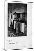Making Butter at Home-null-Mounted Giclee Print