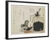 Making Court Headgears-Ryuryukyo Shinsai-Framed Giclee Print