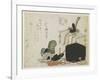 Making Court Headgears-Ryuryukyo Shinsai-Framed Giclee Print