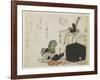 Making Court Headgears-Ryuryukyo Shinsai-Framed Giclee Print