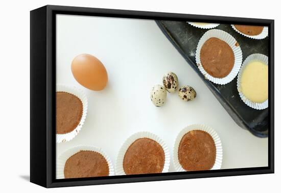 Making Cupcake with Shallow Depth of Field-zurijeta-Framed Stretched Canvas