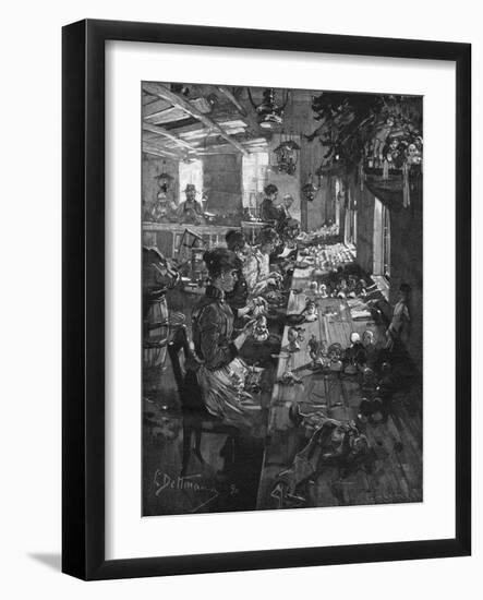 Making Dolls, Sweden-I Dettmann-Framed Art Print