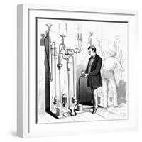 Making Edison Light Bulbs, 1880-null-Framed Giclee Print