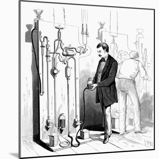 Making Edison Light Bulbs, 1880-null-Mounted Giclee Print