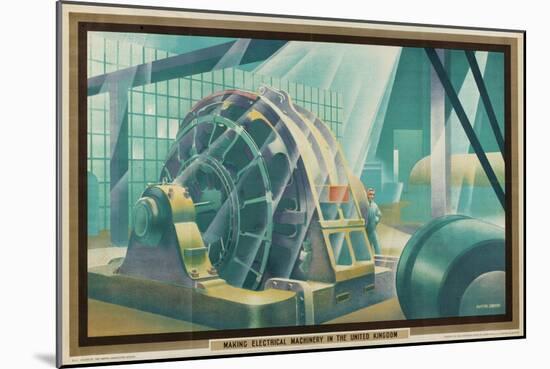 Making Electrical Machinery in the United Kingdom-Austin Cooper-Mounted Giclee Print