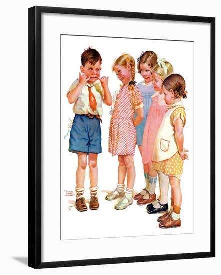 "Making Faces,"July 10, 1937-Frances Tipton Hunter-Framed Giclee Print