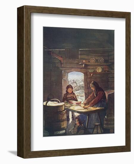 Making Flat Bread-Nico Jungman-Framed Art Print