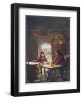 Making Flat Bread-Nico Jungman-Framed Art Print