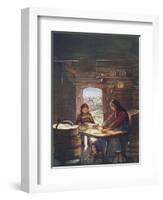 Making Flat Bread-Nico Jungman-Framed Art Print