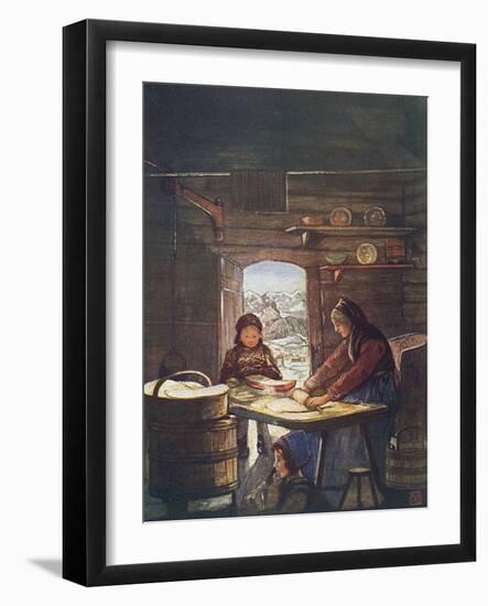 Making Flat Bread-Nico Jungman-Framed Art Print