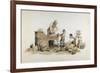 Making Flower Pots, 1808-William Henry Pyne-Framed Giclee Print