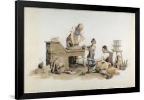 Making Flower Pots, 1808-William Henry Pyne-Framed Giclee Print