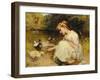 Making Friends, 1885-Frederick Morgan-Framed Giclee Print