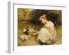 Making Friends, 1885-Frederick Morgan-Framed Giclee Print