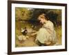 Making Friends, 1885-Frederick Morgan-Framed Giclee Print