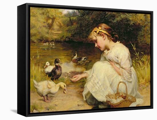 Making Friends, 1885-Frederick Morgan-Framed Stretched Canvas