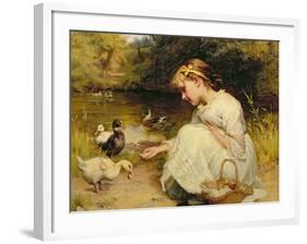 Making Friends, 1885-Frederick Morgan-Framed Giclee Print