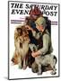 "Making Friends" or "Raleigh Rockwell" Saturday Evening Post Cover, September 28,1929-Norman Rockwell-Mounted Giclee Print