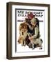 "Making Friends" or "Raleigh Rockwell" Saturday Evening Post Cover, September 28,1929-Norman Rockwell-Framed Premium Giclee Print