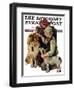 "Making Friends" or "Raleigh Rockwell" Saturday Evening Post Cover, September 28,1929-Norman Rockwell-Framed Premium Giclee Print