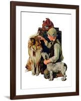 "Making Friends" or "Raleigh Rockwell", September 28,1929-Norman Rockwell-Framed Giclee Print